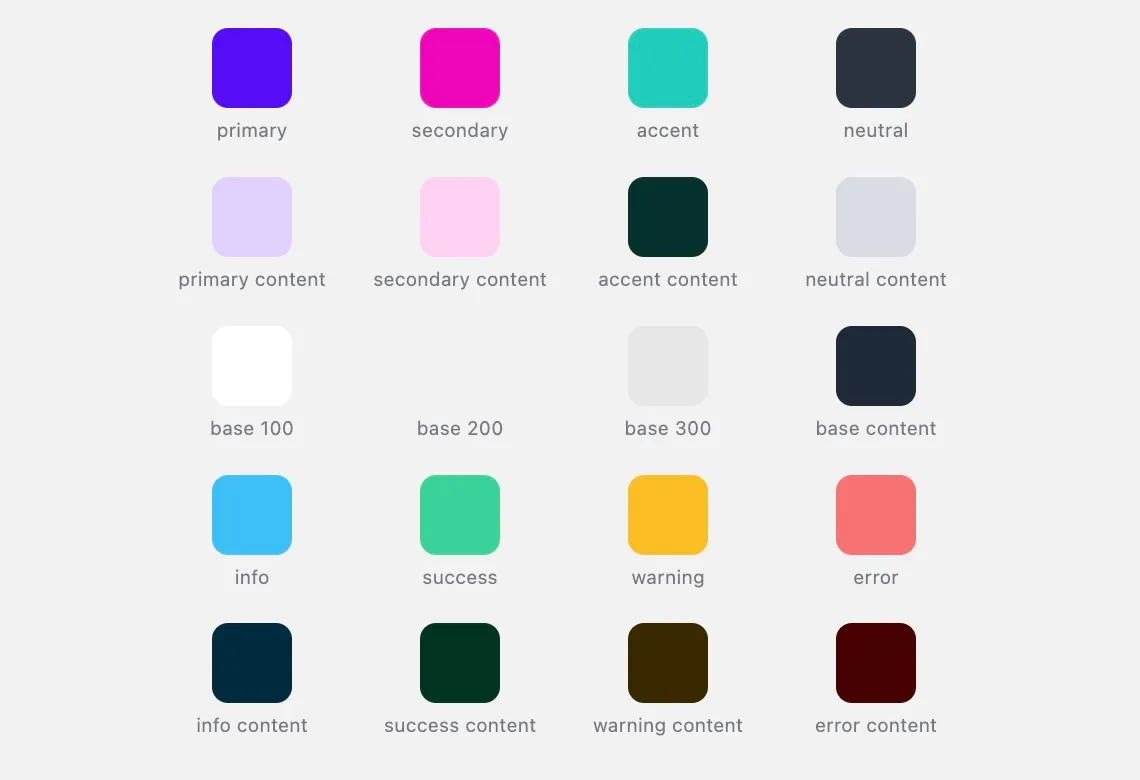 Semantic colors