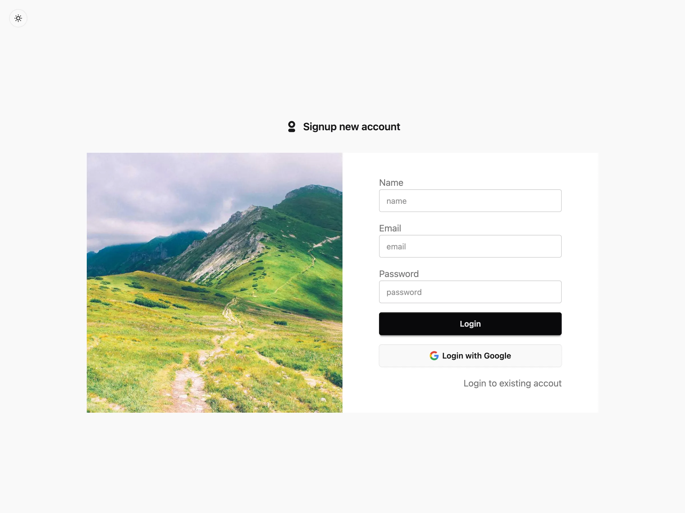 Auth template 2.0
