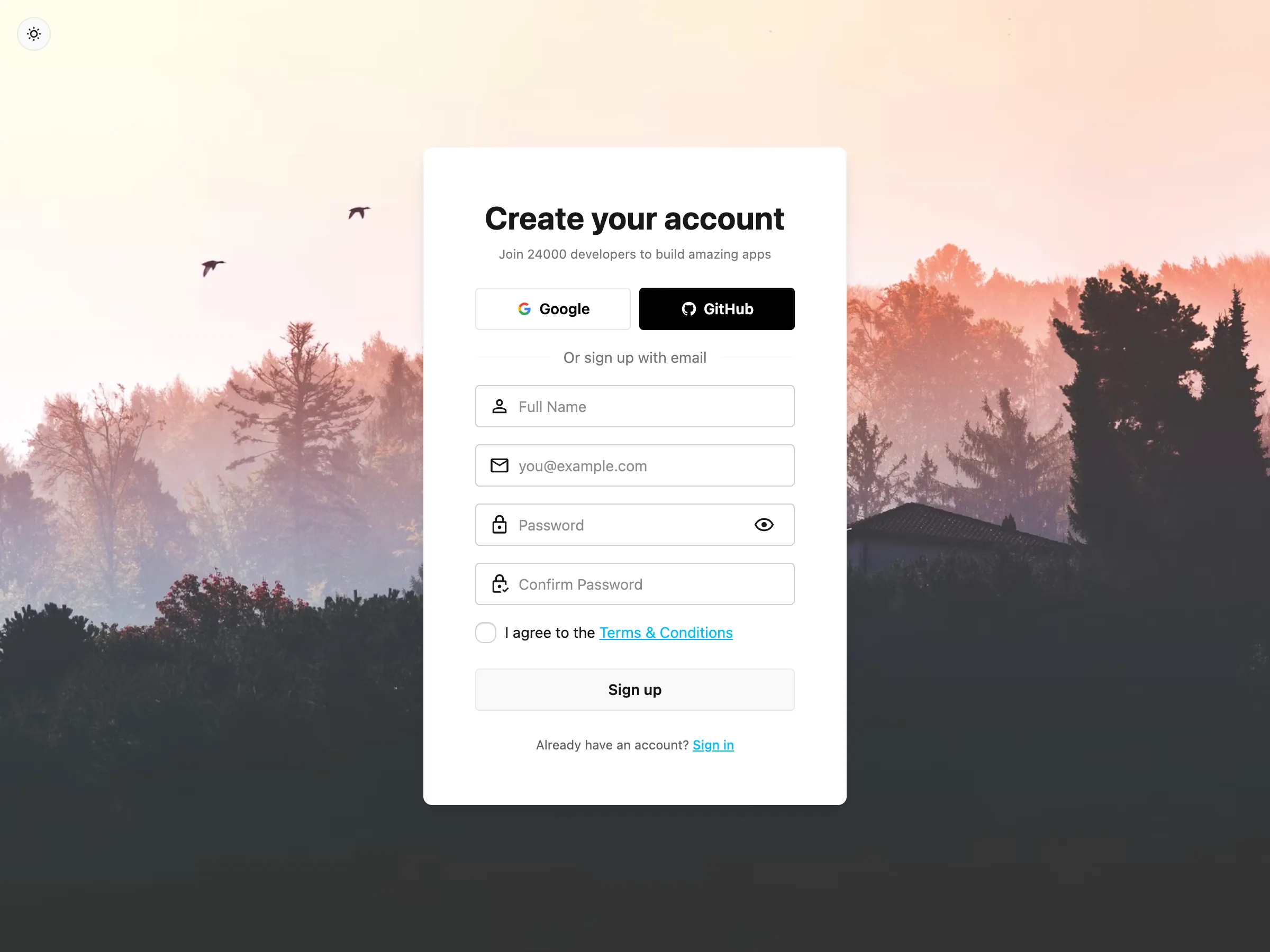 Auth template 2.0
