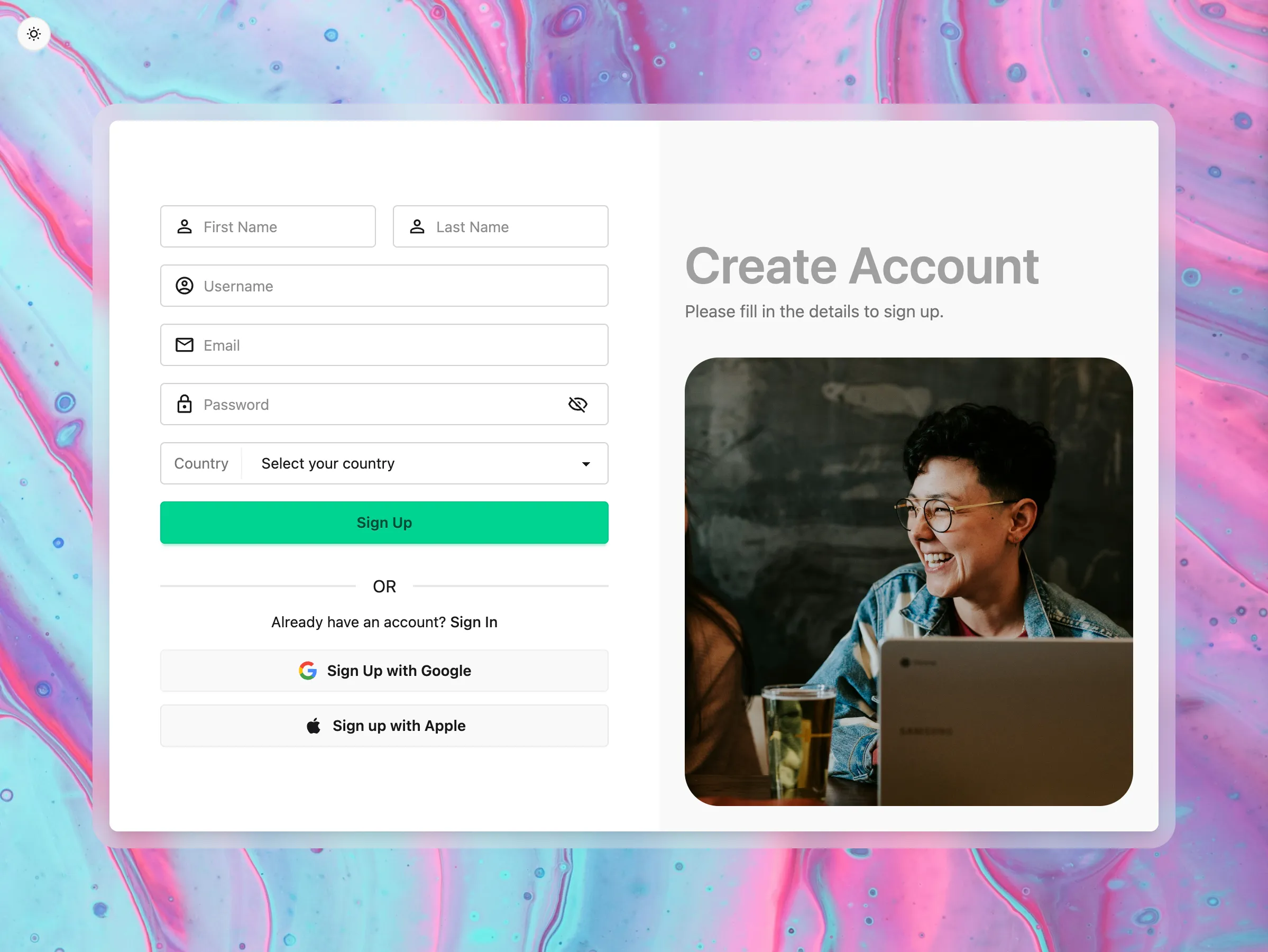 Auth template 2.0