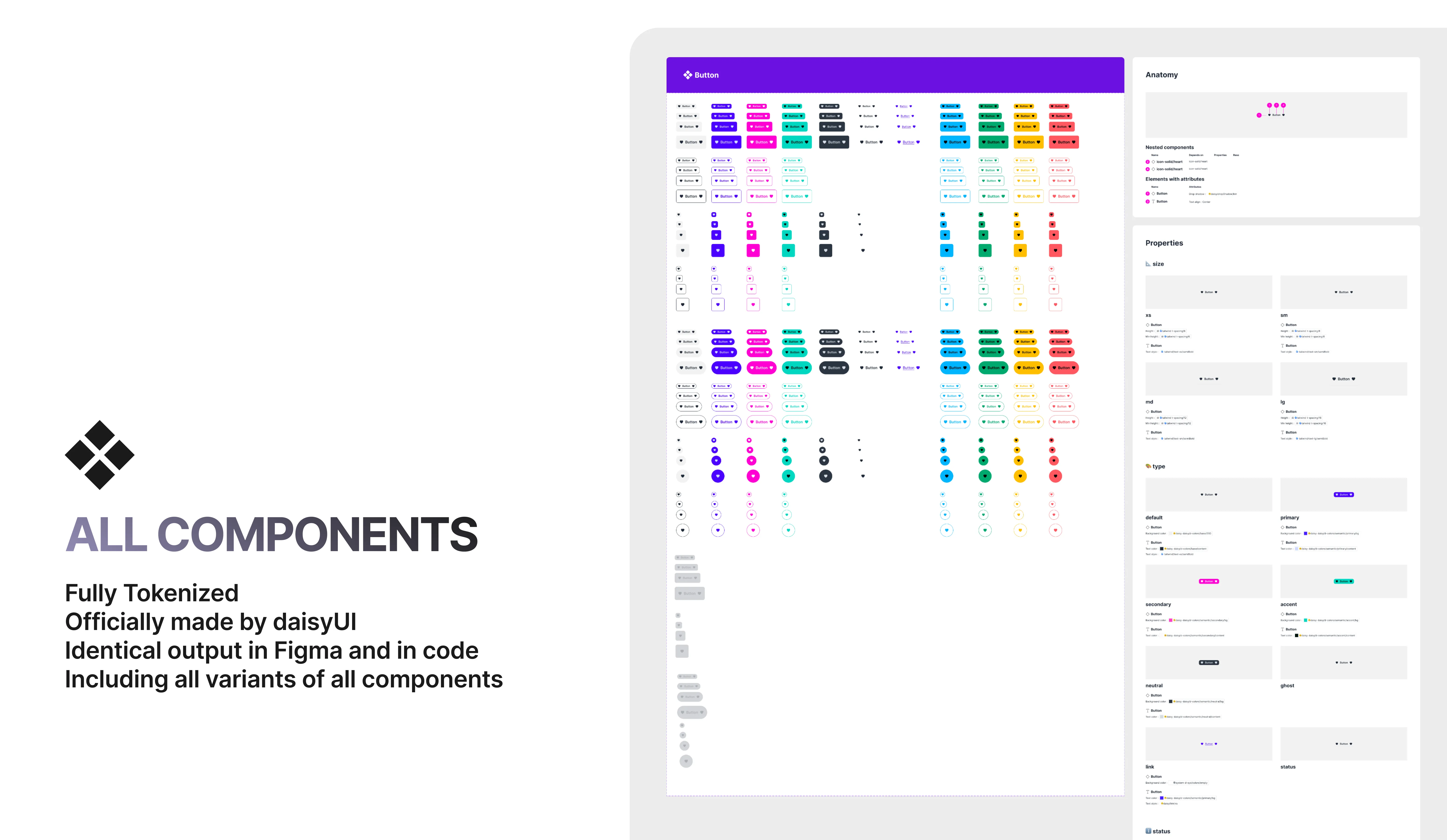 Official daisyUI Figma Library