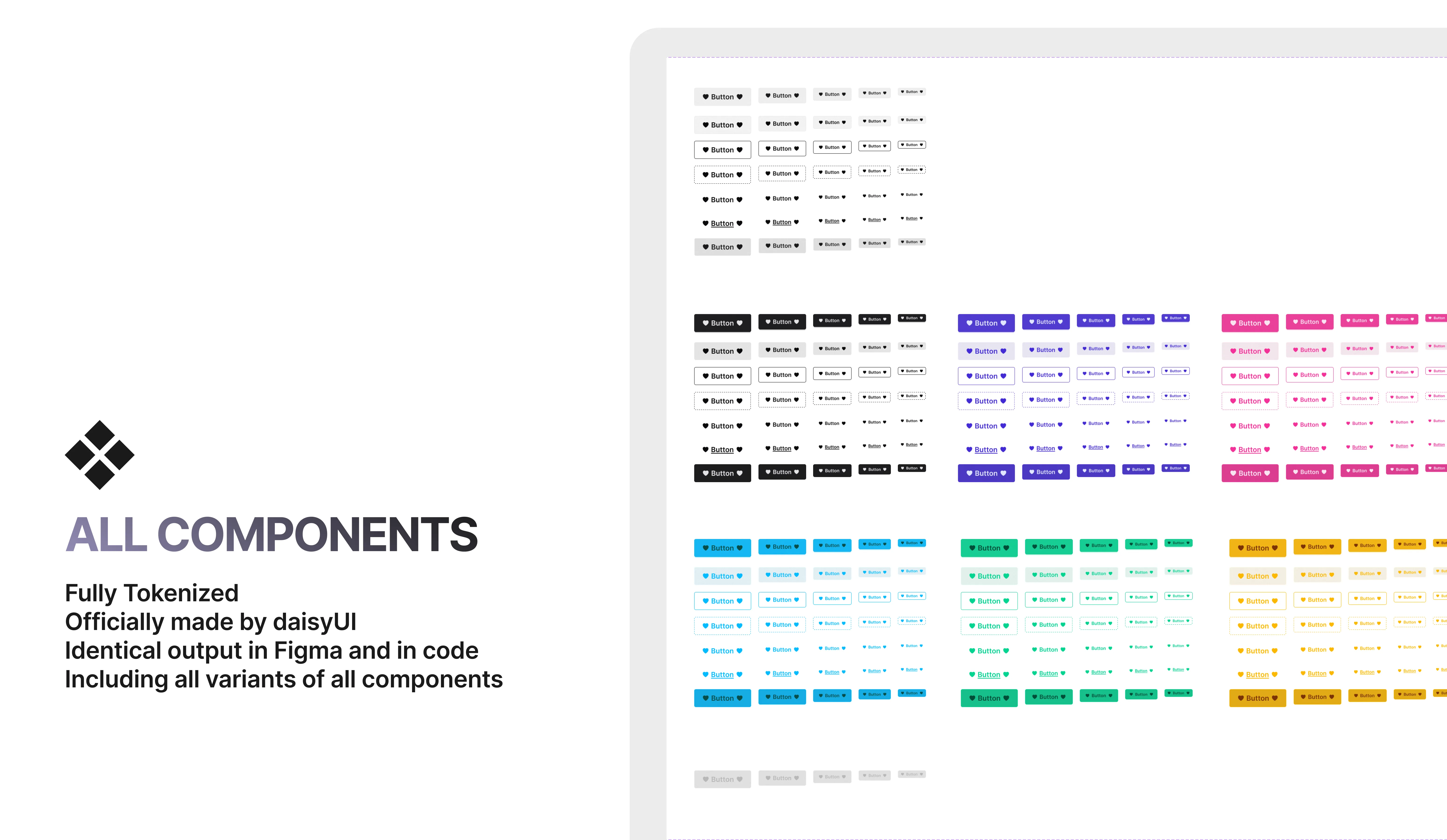 Official daisyUI Figma Library