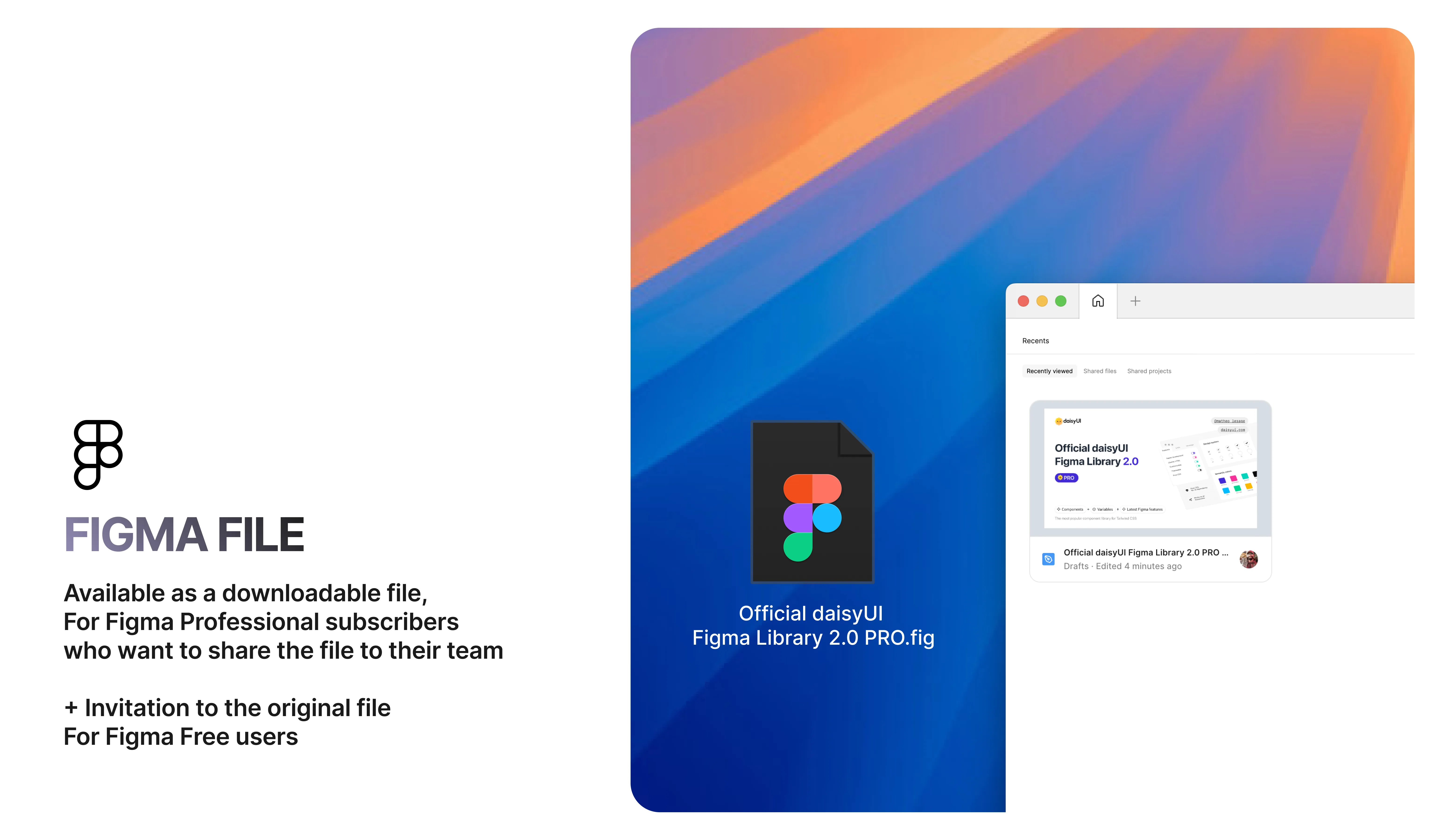 Official daisyUI Figma Library