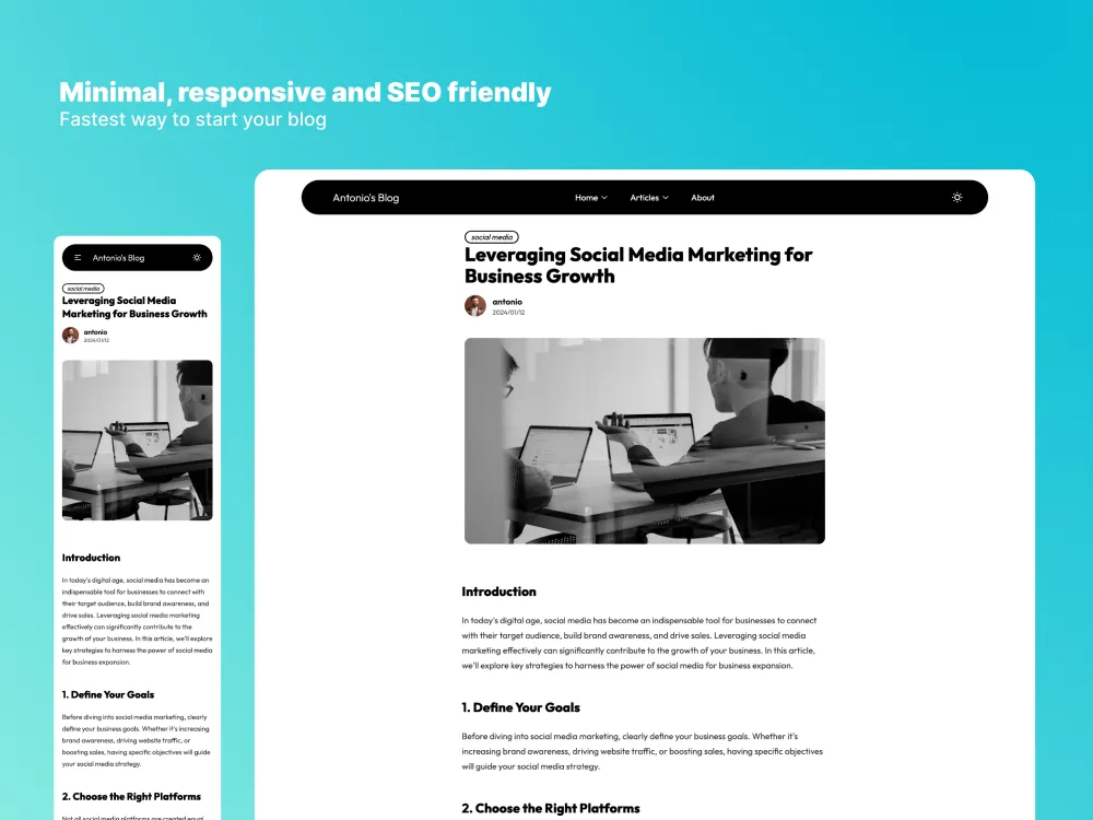 Blog template 2.0